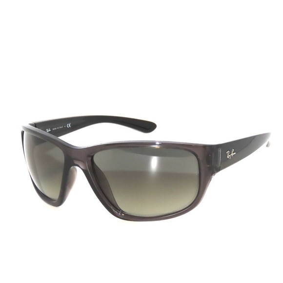 Ray Ban RB 4300 705/71 TransparentGrey Sunglasses - Picture 1 of 5